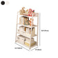 Ladder Steel Book Case for Living Room 11.81" W Open Back Modern Shelf