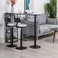 1/3 pièces Counter Height Pub Set Contemporary Oval for Living Room