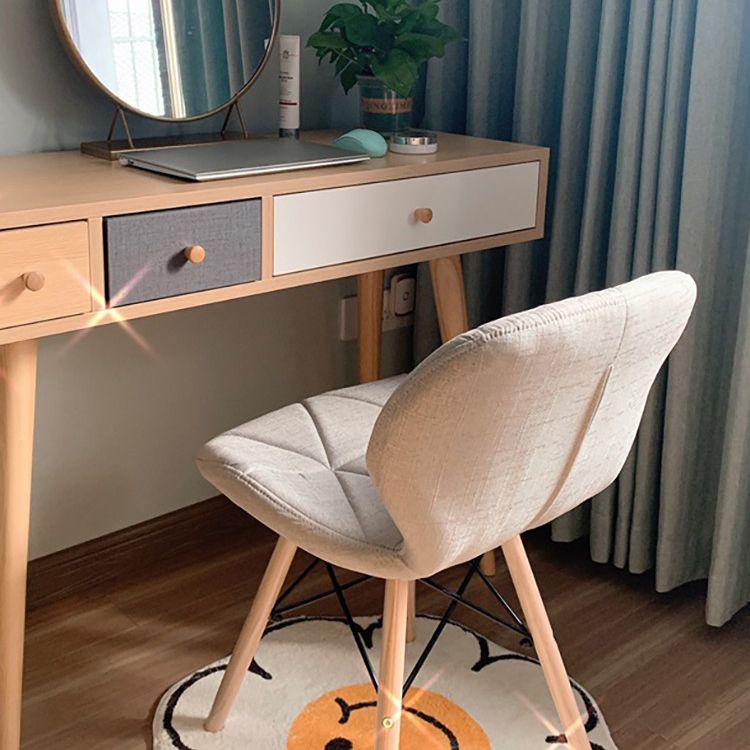 Home Contemporary Side Chair Wingback Upholstered Wood Dining Room Chair Clearhalo ' kitchen&dining_furn' 'Dining Chairs' 'Dining Tables & Seating' 'dining_chair' 'Furniture' 'furniture_dining_chair' 'Kitchen & Dining Furniture' 'kitchen' 1200x1200_698152b4-aee4-4b41-820a-eb1d27fd6c84