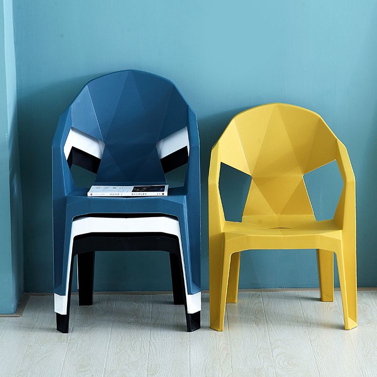 Modern Indoor Dining Armchair Stackable Home Plastic Dining Arm Chairs Clearhalo ' kitchen&dining_furn' 'Dining Chairs' 'Dining Tables & Seating' 'dining_chair' 'furn' 'furn_dining_chair' 'Furniture' 'furniture_dining_chair' 'Kitchen & Dining Furniture' 'kitchen' 1200x1200_6985c2fb-902f-41d6-ab4a-aabd5775a71e