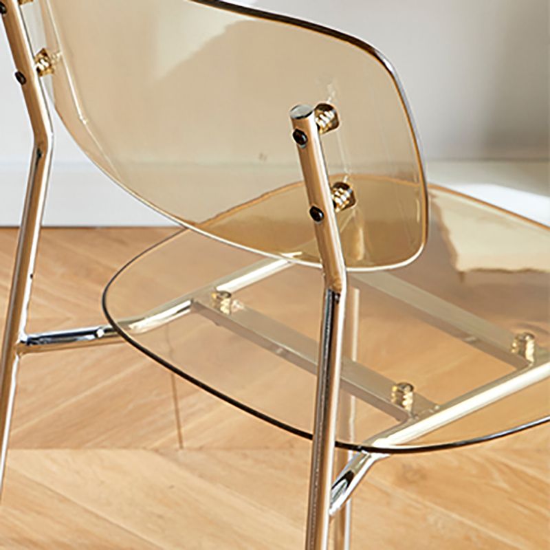 Modern Indoor-Outdoor Metal Dining Chair Home Armless Stacking Side Chair Clearhalo ' kitchen&dining_furn' 'Dining Chairs' 'Dining Tables & Seating' 'dining_chair' 'furn' 'furn_dining_chair' 'Furniture' 'furniture_dining_chair' 'Kitchen & Dining Furniture' 'kitchen' 1200x1200_69860c40-ce73-4caf-8cc3-d18b8189d910