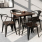 Industrial 4 Legs Pedestal Dining Table Pine Table for Dining Room Clearhalo 'Dining Tables & Seating' 'Dining Tables' 'dining_table' 'furn' 'furn_dining_table' 'Furniture' 'Kitchen & Dining Furniture' 1200x1200_6986215d-4c62-4062-8899-35edec9e13cd