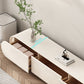 Wooden Coffee or End Table with Storage Drawers Contemporary Abstract