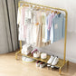 Modern Metal Coat Rack Hanging Rail and Lower Shelf Entryway Kit Clearhalo 'Entry & Mudroom Furniture' 'furn' 'furn_hall_tree_coat_racks' 'Furniture' 'Hall Trees & Coat Racks' 'hall_tree_coat_racks' 1200x1200_6987eb5a-a6c3-4751-84db-557717d3bd85