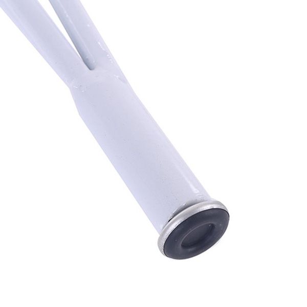 Armless Kitchen Dining Side Chair Metal Dining Chair in White