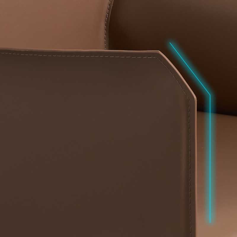 Contemporary Dining Chair 24'' Wide Arm Chair with Solid Back and 4 Metal Legs for Home Use Clearhalo ' kitchen&dining_furn' 'Dining Chairs' 'Dining Tables & Seating' 'dining_chair' 'furn' 'furn_dining_chair' 'Furniture' 'furniture_dining_chair' 'Kitchen & Dining Furniture' 'kitchen' 1200x1200_6989917a-7e7a-411f-822c-a80f81463935