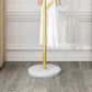 Designer -Metallbeschattierungs -Rack Marmor Bottomattrack mit Hooks Hall Tree