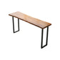 Modern Wood Pub Table with Rectangle Table Top Black Sled Table with 42-inch Height Clearhalo 'Bar Furniture' 'Bar Tables' 'bar_tables' 'furn' 'furn_bar_tables' 'Furniture' 'furniture_bar_tables' 'Kitchen & Dining Furniture' 1200x1200_698a2419-b17e-48e7-b440-db2035ffe3e9