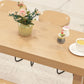 Contemporary Solid Wood Bar Dining Table Trestle Base Bar Table in Natural Clearhalo 'Bar Furniture' 'Bar Tables' 'bar_tables' 'furn' 'furn_bar_tables' 'Furniture' 'Kitchen & Dining Furniture' 1200x1200_698a725c-28e2-4f34-bf57-c7f58d218b37