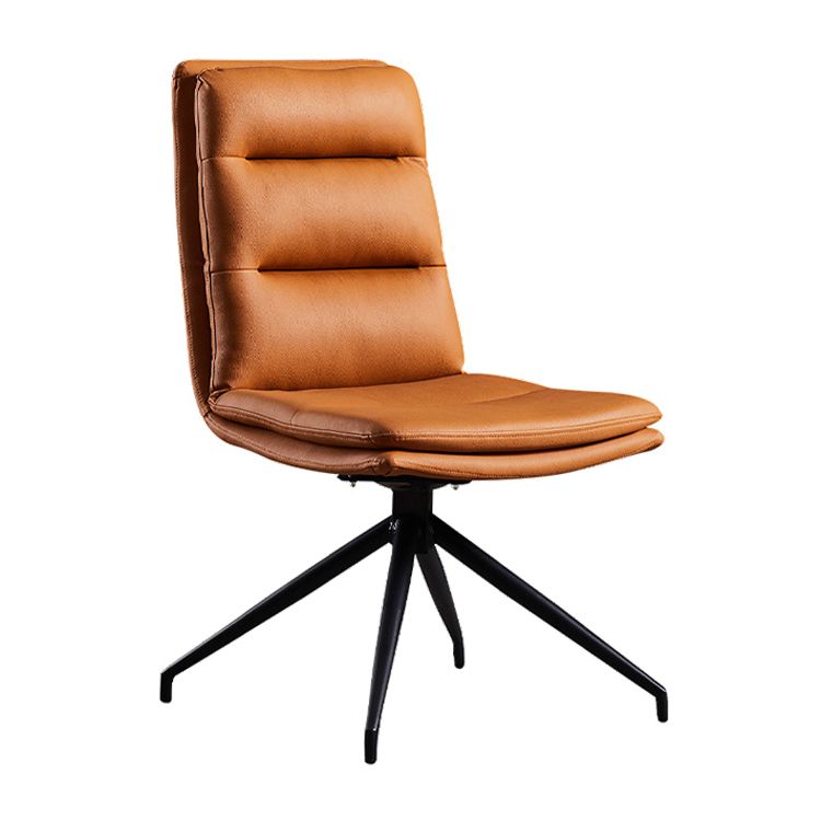 Sillas laterales sin brazo de silla de comedor de estilo contemporáneo con patas de metal