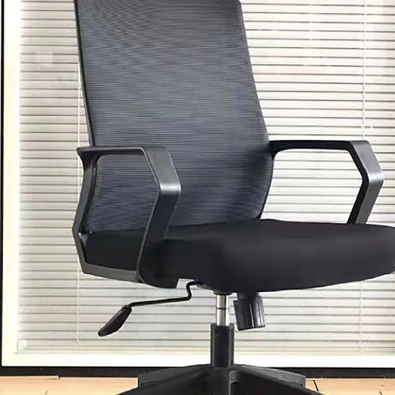 Modern & Contemporary Arm Chair Microfiber Black High Back Chair Clearhalo 'furn' 'furn_office_chair' 'Furniture' 'Office Chairs' 'Office Furniture' 'office_chair' 1200x1200_698cd8ba-5371-4b7d-9d54-0b28859081c8