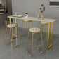 Marble Top Bar Table Rectangle Contemporary Style Pub Table for Cafe Clearhalo 'Bar Furniture' 'Bar Tables' 'bar_tables' 'furn' 'furn_bar_tables' 'Furniture' 'Kitchen & Dining Furniture' 1200x1200_698da5ca-b6db-4788-bbe7-fb95297396ae