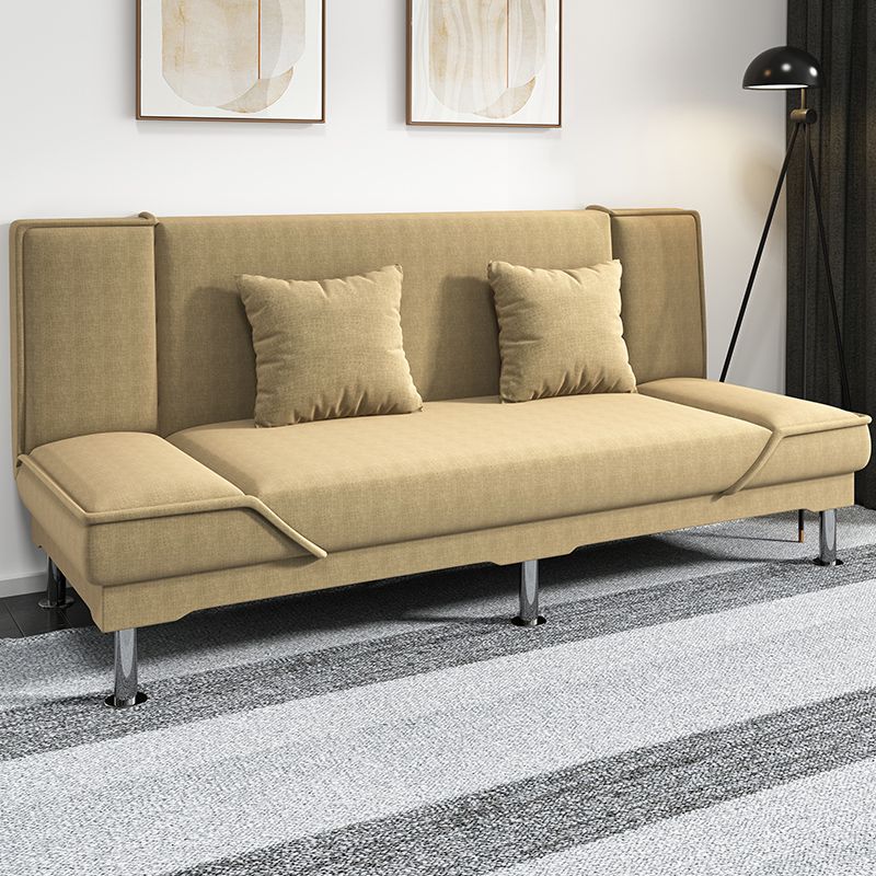 Armless Settee with Cotton Blend 19.68" W Convertible Sleeper Sofa for Living Room Clearhalo 'furn' 'furn_sofas' 'Furniture' 'furniture_sofas' 'kitchen' 'kitchen_sofas' 'Living Room Furniture' 'Sofa' 'sofas' 1200x1200_698ed187-7293-4a01-a61a-df1249424b04