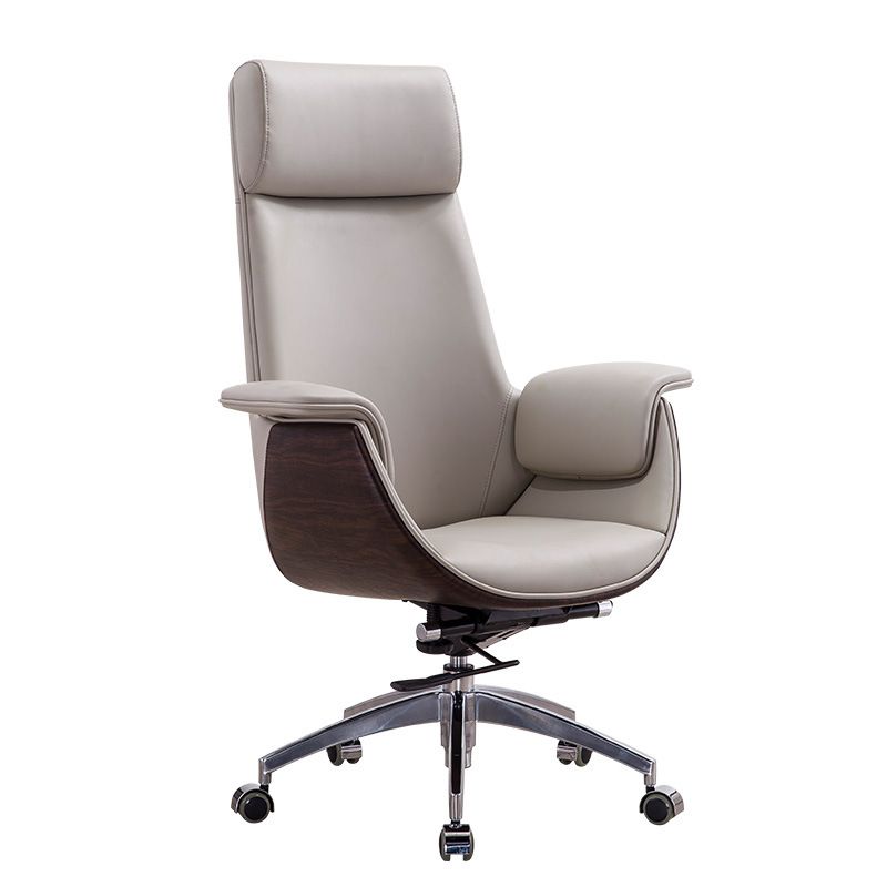 Metal Frame Office Chair Upholstered Arm High / Mid Back Task Chair with Wheels Clearhalo 'furn' 'furn_office_chair' 'Furniture' 'Office Chairs' 'Office Furniture' 'office_chair' 1200x1200_698ed1a1-72cb-4e77-bf66-18078cf0bafe