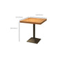 Pedestal Dining Room Table Solid Wood Dining Table for Kitchen