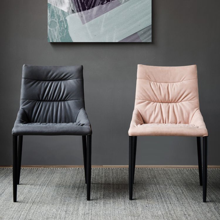 Home Dining Room Arm Chair Black Legs Upholstered Dining Chair Clearhalo 'Dining Chairs' 'Dining Tables & Seating' 'dining_chair' 'furn' 'furn_dining_chair' 'Furniture' 'Kitchen & Dining Furniture' 1200x1200_6991be07-8368-4825-a81f-8b0feaee1b6e