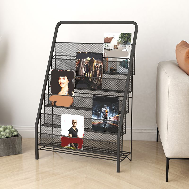 Industrial Iron Ladder Bookshelf Closed Back Vertical Bookshelf for Home Clearhalo 'Bookcases' 'furn' 'furn_bookcases' 'Furniture' 'furniture_bookcases' 'kitchen' 'kitchen_bookcases' 'Living Room Furniture' 'Office Furniture' 1200x1200_6992efa0-ac75-4761-b2e4-4fd4b58faafa