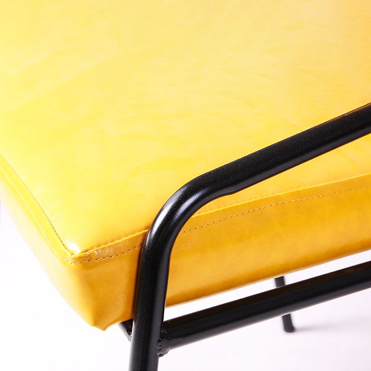 Leather Industrial Brasserie Arm Chair Matte Finish Open Back Dining Chair (Set of 4) Clearhalo ' kitchen&dining_furn' 'Dining Chairs' 'Dining Tables & Seating' 'dining_chair' 'furn' 'furn_dining_chair' 'Furniture' 'furniture_dining_chair' 'Kitchen & Dining Furniture' 'kitchen' 1200x1200_6993438f-98dc-4248-b386-694601cea1a1