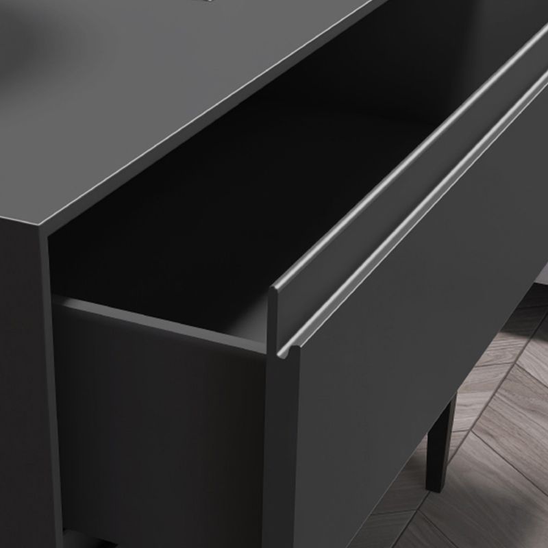 Table de chevet en bois moderne avec tiroirs à une table de nuit de 20 "de haut avec les jambes