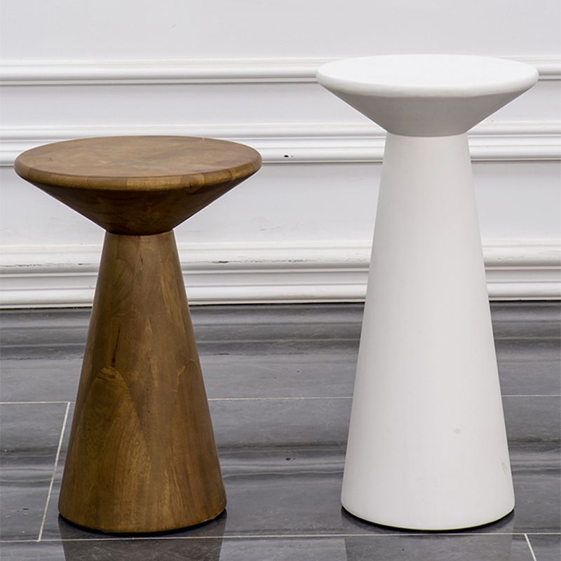 Round Rubberwood End Table Pedestal Side Table for Living Room Clearhalo 'Coffee & Accent Tables' 'End & Side Tables' 'end_side_tables' 'furn' 'furn_end_side_tables' 'Furniture' 'Living Room Furniture' 1200x1200_699711ea-f17f-4c60-9fc3-1835eb4f7799