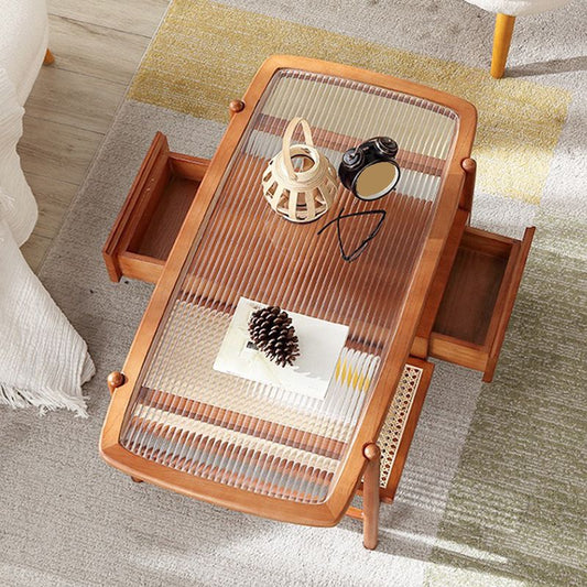 4 gambe tavolino da caffè modernismo tavolo da cocktail in legno in naturale