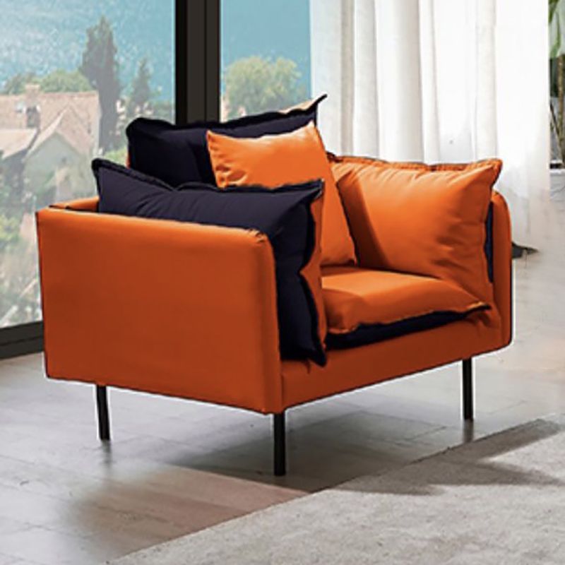 Modern Style Square Armrest Sponge Cushion Wear Resistant Napa Leather Sofa Clearhalo 'furn' 'furn_sofas' 'Furniture' 'furniture_sofas' 'kitchen' 'kitchen_sofas' 'Living Room Furniture' 'Sofa' 'sofas' 1200x1200_6999caa4-4976-422b-964d-5858c9dc825a