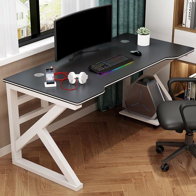 29 "H Contemporary Office Desk Antique Finish Computer Desk met metalen benen