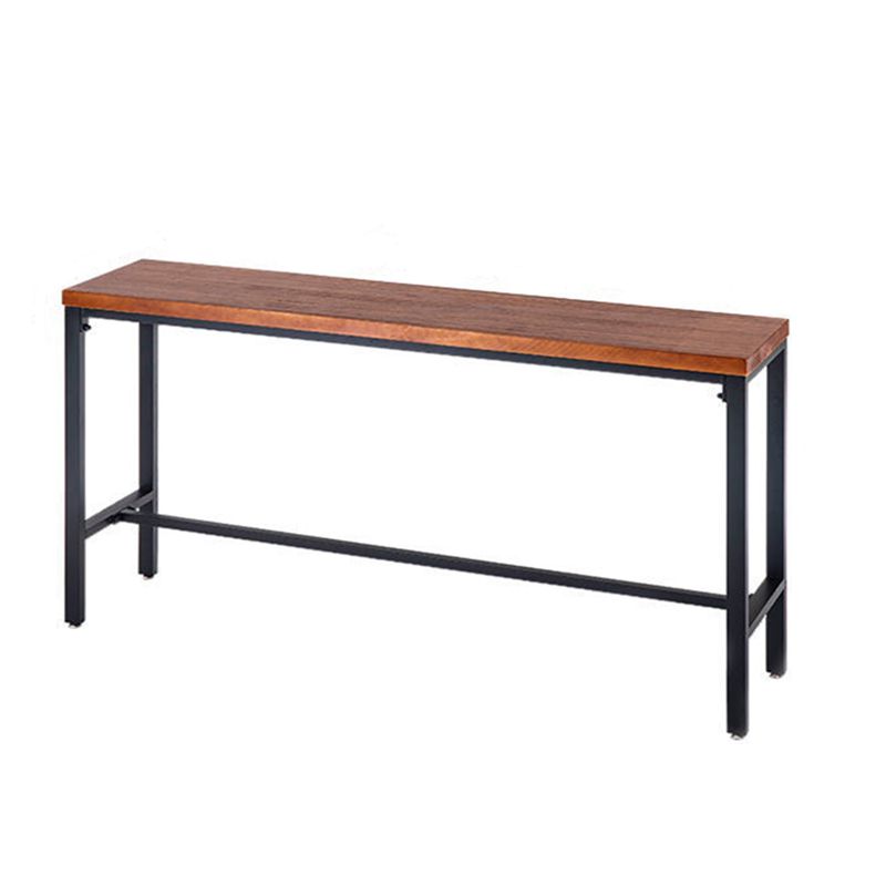 Industrial Rectangle Pine Wood Bar Table Set 1/4 Pieces Counter Table with High Stools Clearhalo 'Bar Furniture' 'furn' 'furn_home_bar_bar_sets' 'Furniture' 'Home Bars & Bar Sets' 'home_bar_bar_sets' 'Kitchen & Dining Furniture' 1200x1200_699daacd-4070-4fd8-a1a6-01d00a0c21dc
