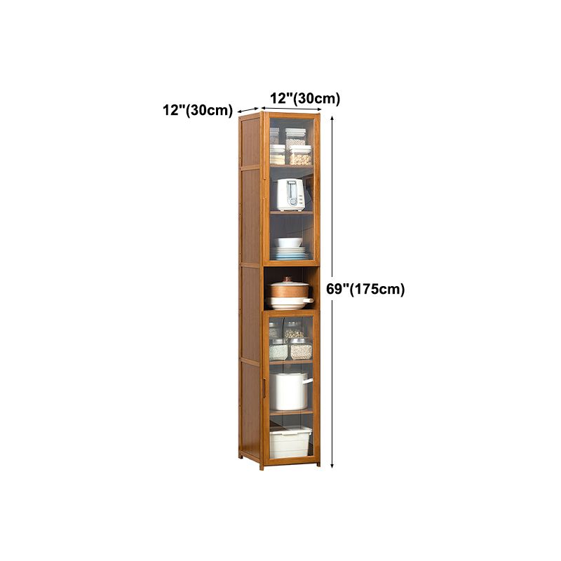 Modern Wood Sideboard Table 30-inch Sideboard in Brown for Kitchen Clearhalo 'buffet_sideboard' 'Buffets & Sideboards' 'Furniture' 'furniture_buffet_sideboard' 'Kitchen & Dining Furniture' 1200x1200_699df032-3ec7-4d44-a885-6a498b719bb2