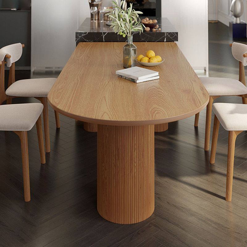 Simple Rectangle Dinner Table Dining Room Solid Wood Dining Table Clearhalo 'Dining Tables & Seating' 'Dining Tables' 'dining_table' 'furn' 'furn_dining_table' 'Furniture' 'Kitchen & Dining Furniture' 1200x1200_69a05299-f25b-4e9f-b9be-0bc6ad76fde8