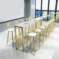 White Glam Style Bar Table in Faux Marble and Metal Milk Tea Shop Bar Table Clearhalo 'Bar Furniture' 'Bar Tables' 'bar_tables' 'furn' 'furn_bar_tables' 'Furniture' 'furniture_bar_tables' 'Kitchen & Dining Furniture' 1200x1200_69a05d8d-9b71-4d2c-b6bb-0cf3483d6a83