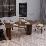 Mesa de comedor de madera sólida mesa de cena de estilo contemporáneo para la cena de cocina en casa