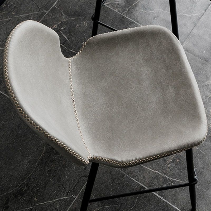 Nordic Iron Simple Barstool Indoor Tall Stool with Leather Seat Clearhalo 'Bar Furniture' 'Bar Stools' 'bar_stools' 'furn' 'furn_bar_stools' 'furniture_bar_stools' 'Kitchen & Dining Furniture' 'kitchen&dining_furn' 'kitchen' 'kitchen_furn' Furniture' 1200x1200_69a5cf9d-5bbb-474e-b7cc-928a361cff57