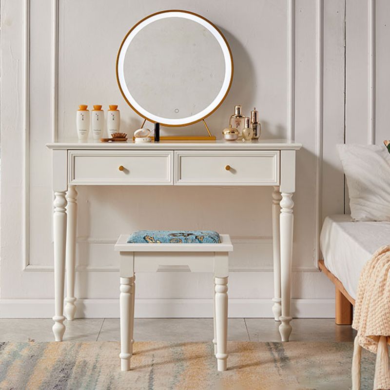 17.72 "brede ijdelheidsset met laden massief houten make-up ijdelheid