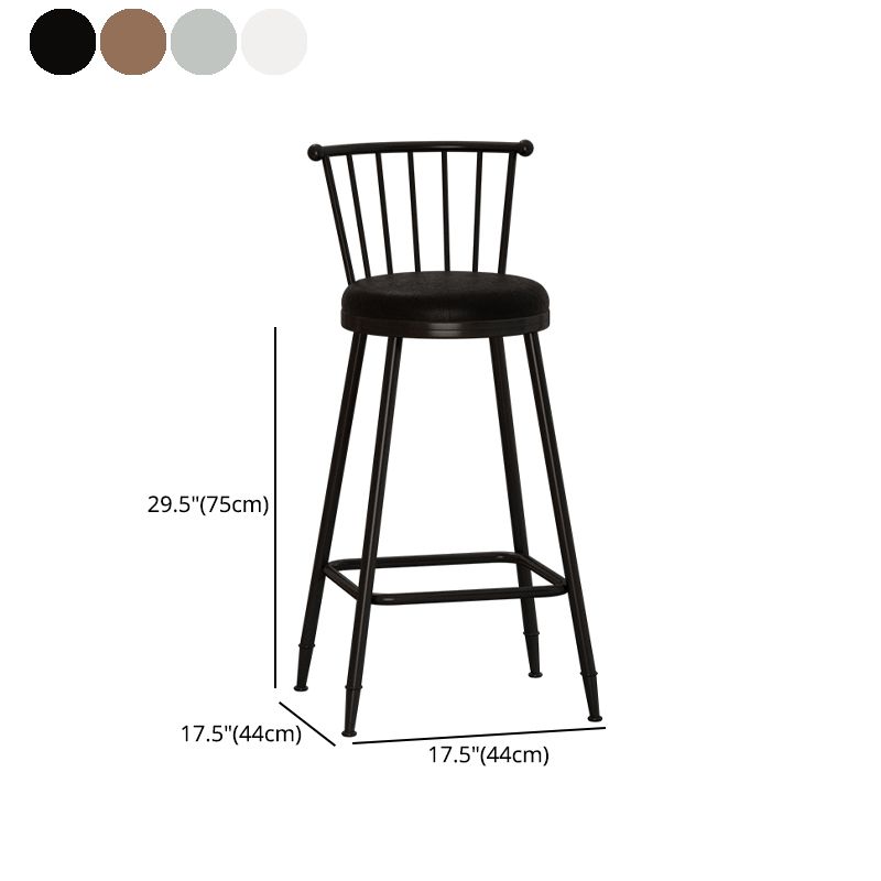 Leather Matte Finish Bristol Stool Low Back Footrest Barstool Clearhalo 'Bar Furniture' 'Bar Stools' 'bar_stools' 'furn' 'furn_bar_stools' 'Furniture' 'furniture_bar_stools' 'Kitchen & Dining Furniture' 1200x1200_69a6f563-109c-4ced-be2d-f784674c32fe