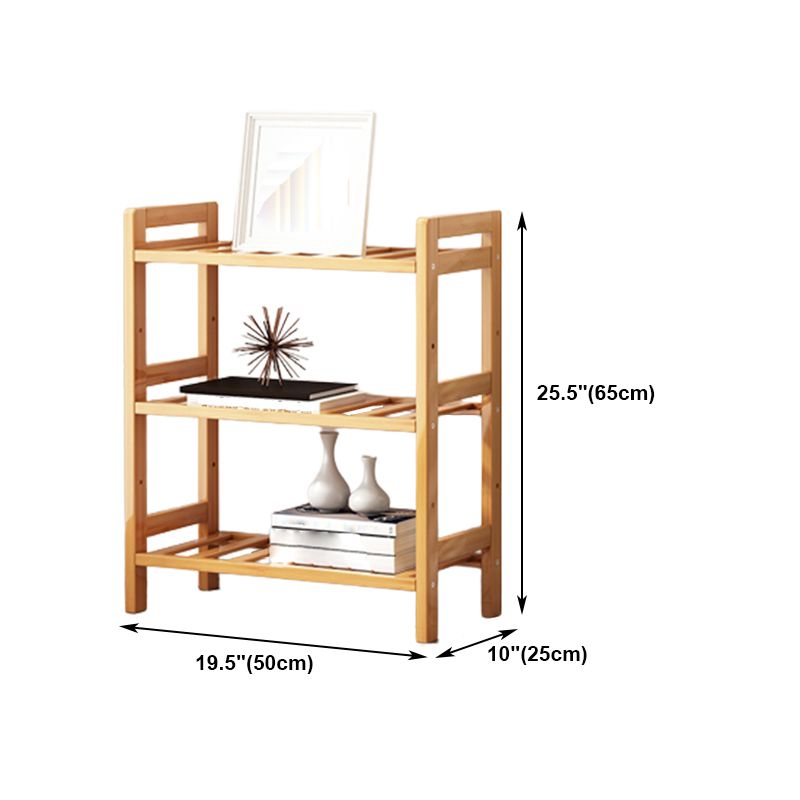 Etagere Bücherregal Bamboo Open Back Regal Bücherregal für den Studienraum