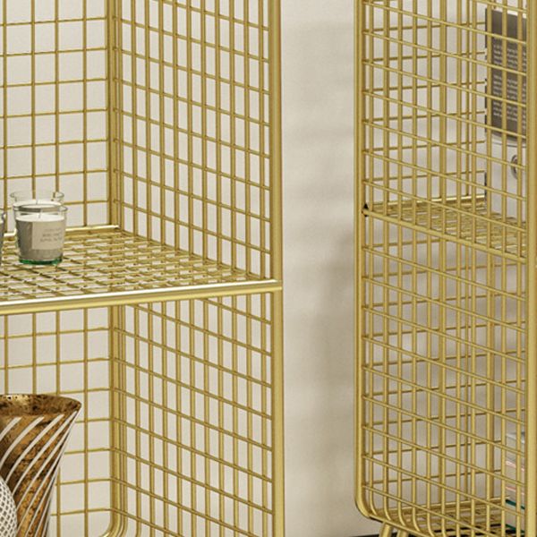 Glam Style Metal Bookshelf Closed Back Standard Shelf Bookcase for Home Clearhalo 'Bookcases' 'furn' 'furn_bookcases' 'Furniture' 'furniture_bookcases' 'Office Furniture' 1200x1200_69aa4796-7915-4ab3-ab76-94518f721785