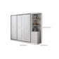 Rubberwood Wardrobe Cabinet with Shelves Modern Wardrobe Closet