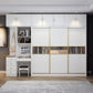 White Modern Wardrobe Armoire Wooden Wardrobe Cabinet with Drawer