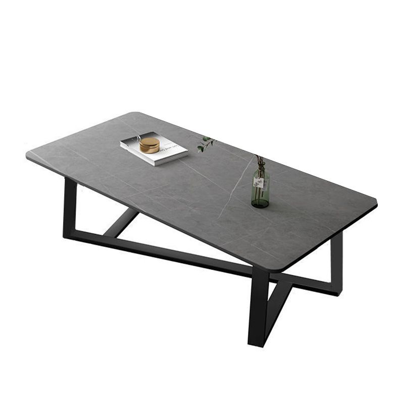 Slate Rectangle Coffee Table Abstract Base Type Cocktail Table Clearhalo 'Coffee & Accent Tables' 'Coffee Tables' 'coffee_tables' 'furn' 'furn_coffee_tables' 'Furniture' 'Living Room Furniture' 1200x1200_69ac8f3d-d39c-4ea0-b607-50ad99765af2
