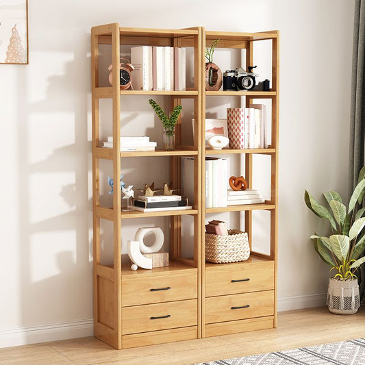 Moderne stijl Open Back Bookshelf Standaard houten plank boekenkast