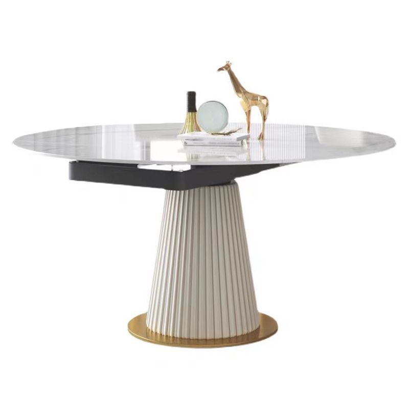 Scandinavian Round Dining Table Furniture 1/4/5/6/7 Pieces Leather Dining Room Chair Set Clearhalo 'Dining Room Sets' 'Dining Tables & Seating' 'dining_room_set' 'furn' 'furn_dining_room_set' 'Furniture' 'Kitchen & Dining Furniture' 1200x1200_69ad61c4-e839-4cdd-b04a-c30a2316f8b8