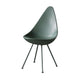 Industrial Style Armless Chair Solid Back Side Plastic Chair with Metal Base