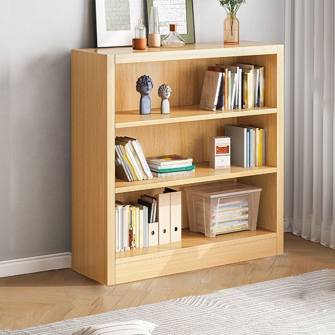 40.55"H Bookshelf Scandinavian Style Closed Back Bookcase for Home and Office