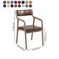 Indoor Country Style Arm Chair Open Back Wood Upholstered Single Dining Room Chair Clearhalo ' kitchen&dining_furn' 'Dining Chairs' 'Dining Tables & Seating' 'dining_chair' 'furn' 'furn_dining_chair' 'Furniture' 'furniture_dining_chair' 'Kitchen & Dining Furniture' 'kitchen' 1200x1200_69b1e742-25ea-4e78-9d1b-c99a736a39b9