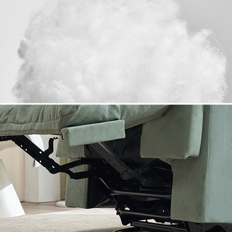 Sedia a polvere di poltrona reclinabile standard di colore solido con poggiapiedi