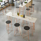 Glam Bar-height Table with Metal Base 41.3-inch Height Table Top Bar Table for Patio Clearhalo 'Bar Furniture' 'Bar Tables' 'bar_tables' 'furn' 'furn_bar_tables' 'Furniture' 'Kitchen & Dining Furniture' 1200x1200_69b245f4-0fb4-49ed-978d-ad7e143dc43b