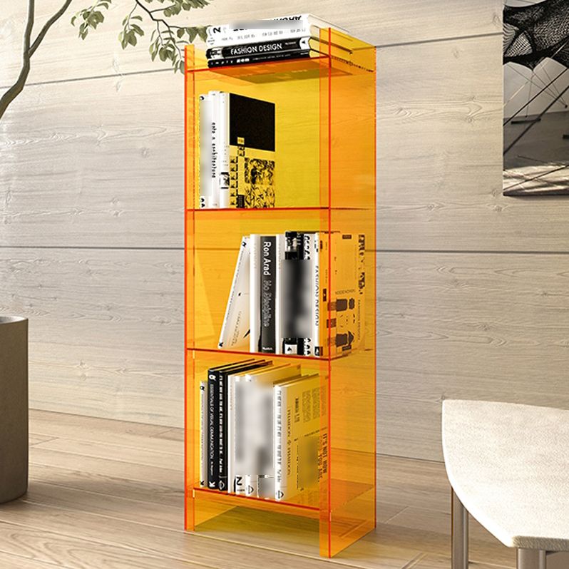 9.84"W Bookshelf Closed Back Acrylic Glam Style Bookcase for Office and Study Room Clearhalo 'Bookcases' 'furn' 'furn_bookcases' 'Furniture' 'furniture_bookcases' 'kitchen' 'kitchen_bookcases' 'Living Room Furniture' 'Office Furniture' 1200x1200_69b5c276-fb16-4e1c-89fc-30118391de61
