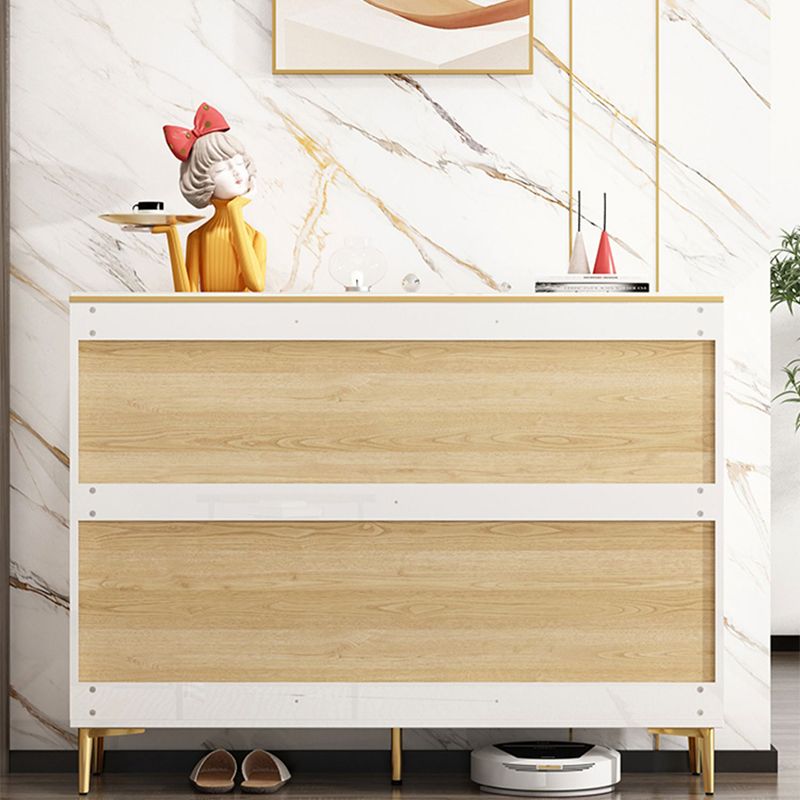 11.81" Wide Accent Chest White Contemporary Chest with Drawers Clearhalo 'Cabinets & Chests' 'cabinets_chests' 'furn' 'furn_cabinets_chests' 'Furniture' 'Living Room Furniture' 1200x1200_69b69a36-3727-4942-833f-0bbf5ad9f165