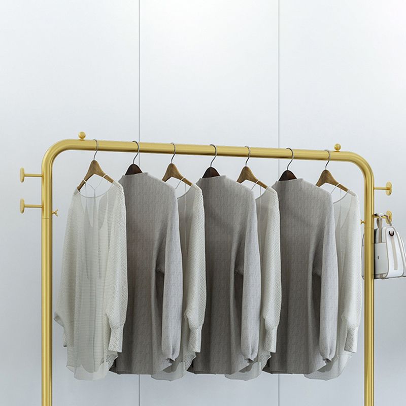 Estante de la rejilla de la capa de glamour estante inferior y 4 ganchos estante de abrigo